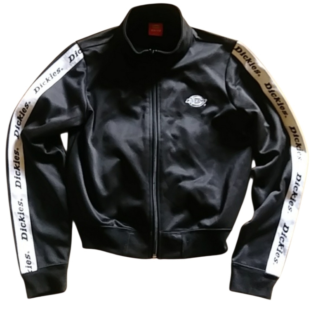Dickies retro cropped track Varcity jacket zip up. Sz XS